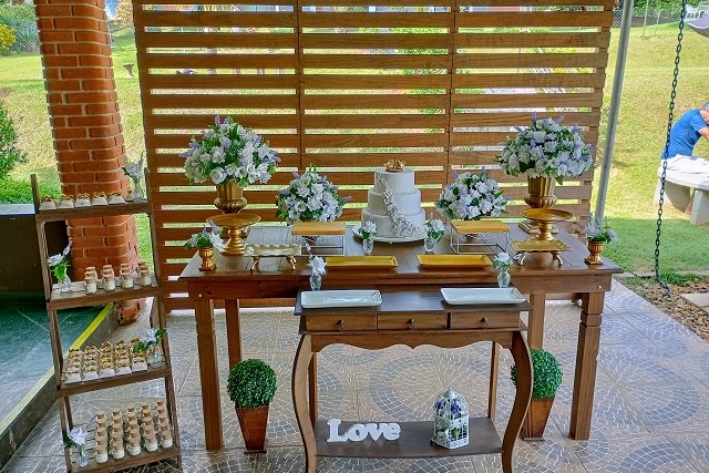 Decoração de Casamento Rústica com Painel de Pallet
