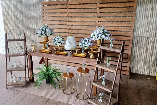 Decoração de Casamento Rústica com Painel de Pallet
